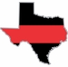 Thin Red Line Texas Firefighter Decal