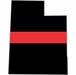 Thin Red Line Utah Firefighter Decal