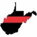 Thin Red Line West Virginia Firefighter Decal