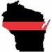 Thin Red Line Wisconsin Firefighter Decal