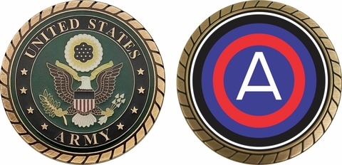 Third U.S. Army Patch Challenge Coin