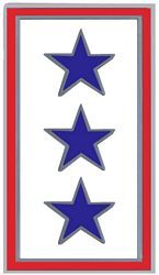 Three Blue Star Service Banner Lapel Pin