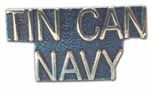 TIN CAN NAVY LAPEL PIN