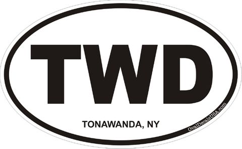 Tonawanda New York Oval Decal