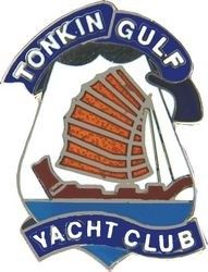 Tonkin Gulf Yacht Club (white) Lapel Pin