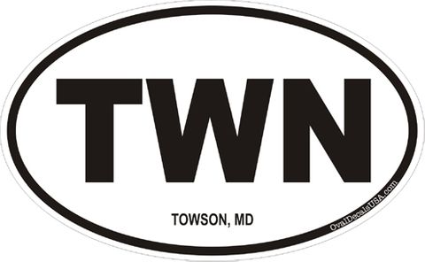 Towson, Maryland Decal Sticker