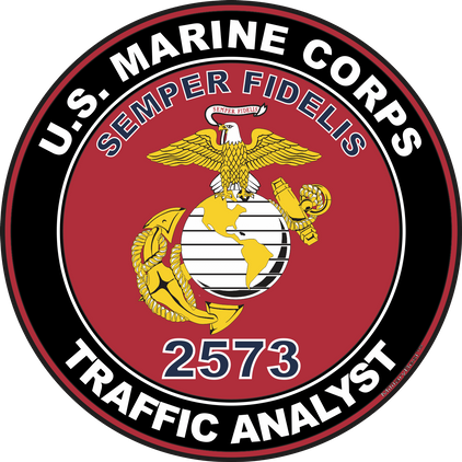 U.S.M.C. MOS 2573 Traffic Analyst Decal