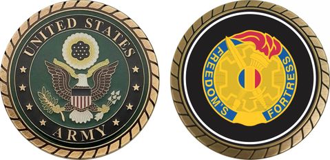 U.S. Army Training and Doctrine Command Unit Crest Challenge Coin
