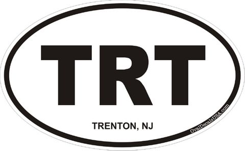 Trenton New Jersey Oval Decal
