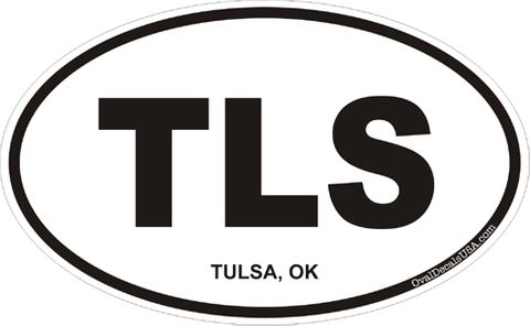 Tulsa Oklahoma Oval Decal