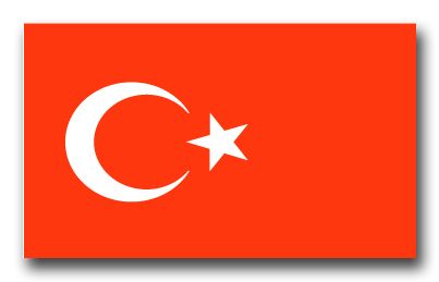 Turkey Flag Vinyl Transfer Decal