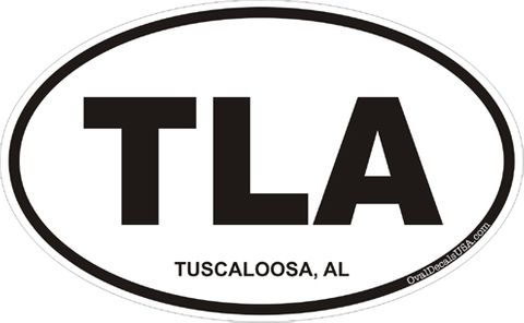 Tuscaloosa Alabama Oval Decal