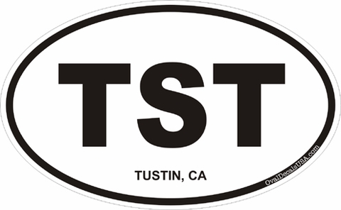 Tustin California Oval Decal