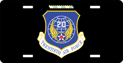 Twentieth Air Force License Plate