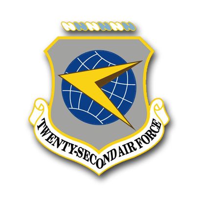 Twenty Second Air Force Vinyl Transfer Decal