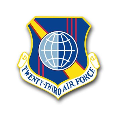 Twenty Third Air Force Vinyl Transfer Decal