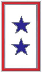 Two Blue Star Service Banner Lapel Pin