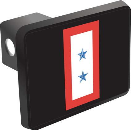 Two Blue Stars Flag Trailer Hitch Cover