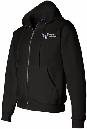 U.S.A.F. Retired Full Zip Hoodie
