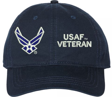 U.S.A.F. Veteran Unstructured Dad Cap