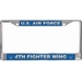 U.S. Air Force 4th Fighter Wing License Plate Frame