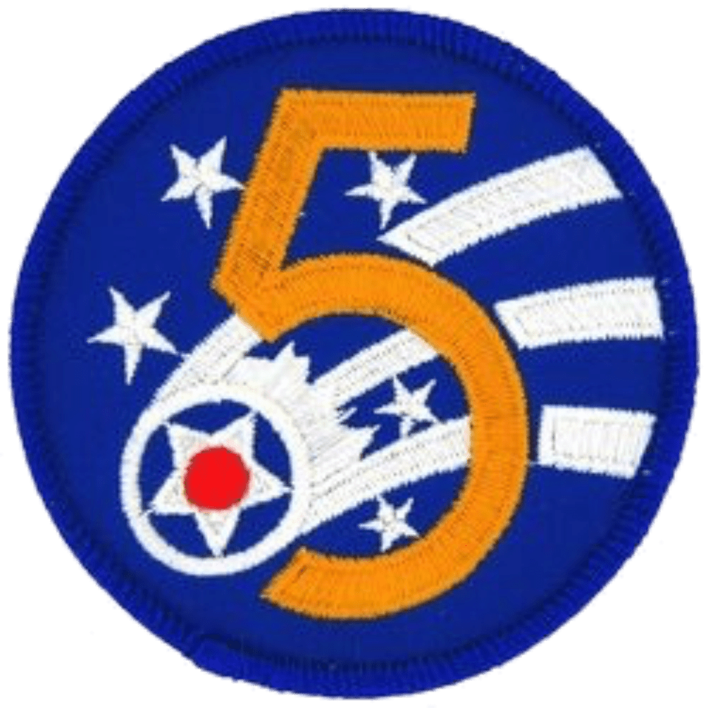 U.S. Air Force 5th Air Force 3" Patch