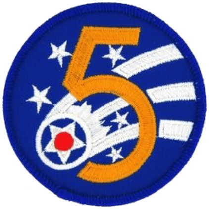 U.S. Air Force 5th Air Force 3" Patch