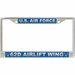U.S. Air Force 62d Airlift Wing License Plate Frame