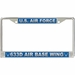 U.S. Air Force 633d Air Base Wing License Plate Frame