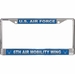 U.S. Air Force 6th Air Mobility Wing License Plate Frame