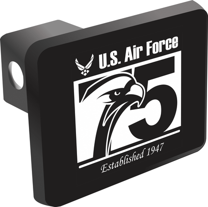 U.S. Air Force 75th Anniversary Logo (Black) Hitch Cover