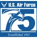 U.S. Air Force 75th Anniversary Logo (Blue) Decal