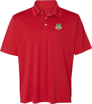 U.S. Air Force 917th Wing Scarlet Red Moisture Wicking Polo Large
