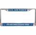 U.S. Air Force 9th Reconnaissance Wing License Plate Frame