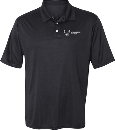 U.S. Air Force Afghanistan Veteran Moisture Wicking Polo