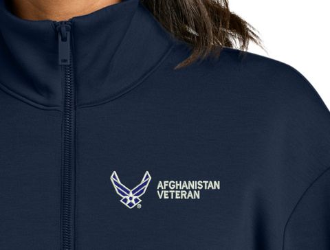 U.S. Air Force Afghanistan Veteran Women's Soft Spacer Quarter-Zip