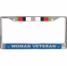 U.S. Air Force Afghanistan War Ribbon Woman Veteran License Plate Frame