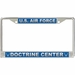 U.S. Air Force Doctrine Center License Plate Frame
