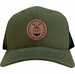 U.S. Air Force Emblem Leather Patch Cap (Made in the USA)
