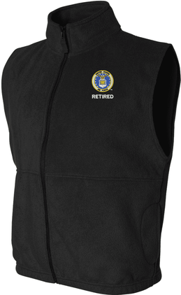 U.S. Air Force Retired Full-Zip Fleece Vest