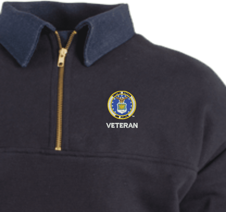 U.S. Air Force Veteran Quarter-Zip Work Shirt