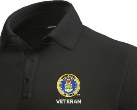 U.S. Air Force Veteran Moisture Wicking Polo
