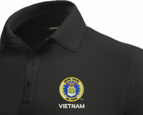 U.S. Air Force Vietnam Moisture Wicking Polo