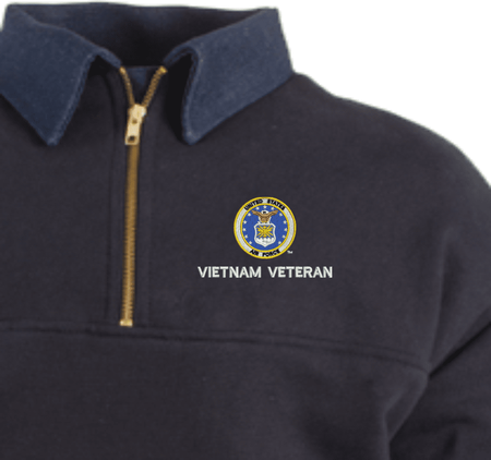 U.S. Air Force Vietnam Veteran Quarter-Zip Work Shirt