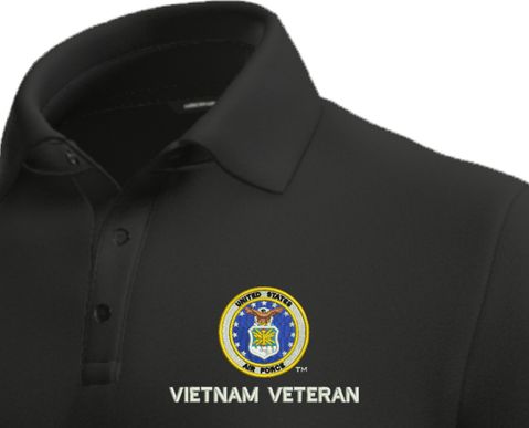 U.S. Air Force Vietnam Veteran Moisture Wicking Polo