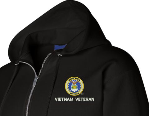 U.S. Air Force Vietnam Veteran Zippered Hoodie