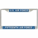 U.S. Air Force Fifteenth Air Force License Plate Frame
