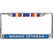 U.S. Air Force Global War on Terrorism Ribbon Woman Veteran License Plate Frame