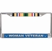 U.S. Air Force Gulf War Ribbon Woman Veteran License Plate Frame