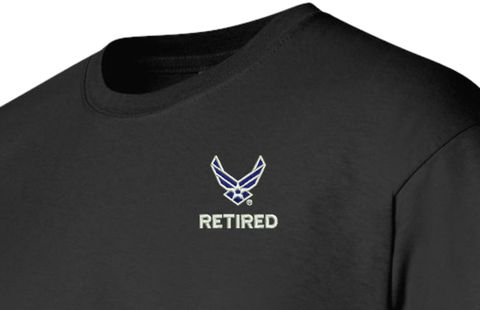U.S. Air Force Hap Wing Symbol Retired Long Sleeve T-Shirt